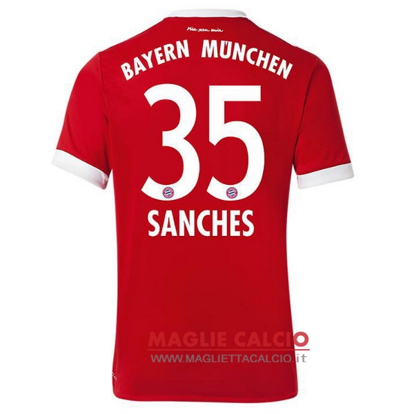 nuova maglietta bayern munich 2017-2018 sanches 35 prima
